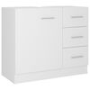 vidaXL Armario para lavabo madera contrachapada blanco 63x30x54 cm