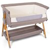 Baninni Cuna de colecho para beb&eacute;s 2 en 1 Elia 92x55x82 cm gris taupe