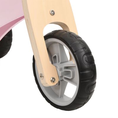 vidaXL Bicicleta de equilibrio para niños 2 en 1 rosa