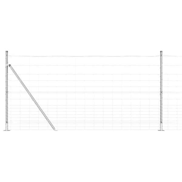 vidaXL Poste de Valla Galvanizado 25 x 1,2 m Acero