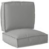 vidaXL Juego de Cojines para Palets 2 pcs Gris 50 x 50 x 12 cm