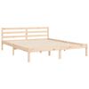 vidaXL Estructura de cama con cabecero madera maciza 160x200 cm