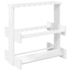 vidaXL soporte para tacos de billar Madera de ingenier&iacute;a Brillante