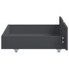 vidaXL Estructura de cama con 4 cajones pino gris oscuro 200x200 cm