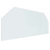 vidaXL Placa de vidrio para chimenea Transparente 120 x 50 cm Cristal