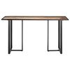 vidaXL Mesa de comedor de madera maciza reciclada 140 cm