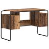 vidaXL Escritorio con almacenamiento Madera de roble