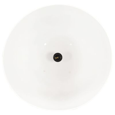 vidaXL Lámpara colgante industrial redonda 25 W blanca 42 cm E27