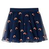 Falda infantil con tul azul marino 128