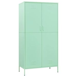 vidaXL Armario de acero verde menta 90x50x180 cm