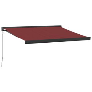 vidaXL Toldo retr&aacute;ctil manual burdeos 300x250 cm