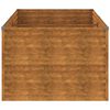 vidaXL Jardinera de acero corten 196x100x69 cm