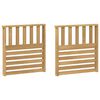 vidaXL M&oacute;dulo de Descansabrazos 2 pcs Blanco 60 x 6 x 61 cm