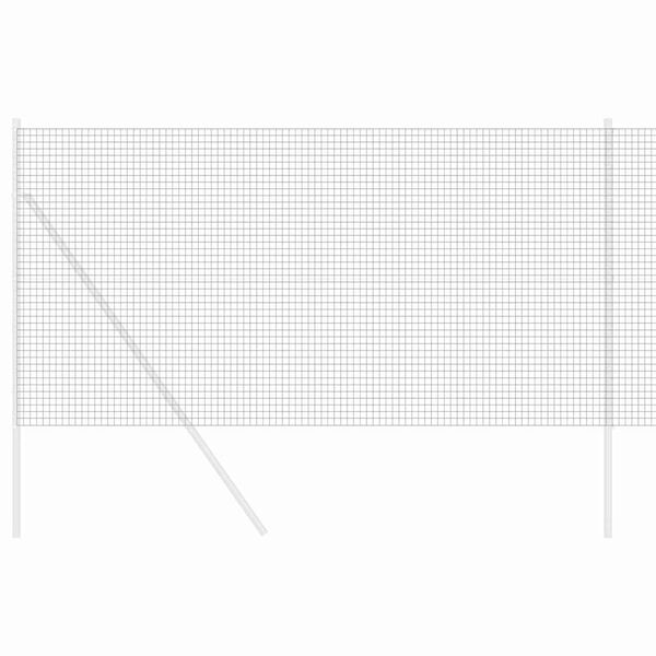 vidaXL Cerca de Alambre Soldado Gris 1 x 50 m Acero