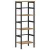 vidaXL Estante de libros 3 niveles 40 x 29,5 x 115 cm Roble artisan