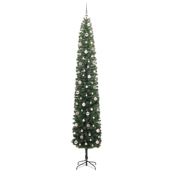 vidaXL &Aacute;rbol de Navidad artificial Verde 270 cm PVC, Acero y Pl&aacute;stico