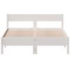vidaXL Estructura de cama sin colch&oacute;n madera de pino blanca 140x190 cm