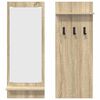 vidaXL Perchero de pared con estante Roble Sonoma 70 x 10 x 90 cm