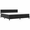 vidaXL Cama tipo Box Spring con colch&oacute;n Negro 200 x 200 cm Terciopelo