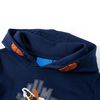 Sudadera infantil con capucha azul marino 92