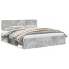 vidaXL Estructura de cama Concreto 180 x 200 cm Madera de pino macizo