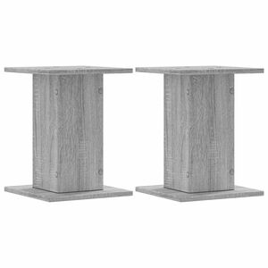 vidaXL Soportes altavoces 2 uds madera gris Sonoma 30x30x40 cm