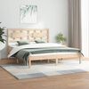 vidaXL Estructura de cama sin colchón madera de pino blanco 150x200 cm