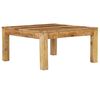 vidaXL Mesa de centro de madera maciza de mango 80x80x40 cm