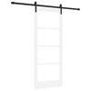vidaXL Puerta Corredera ORKDAL y Negro 83 x 202 cm