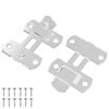 vidaXL Cerradura de puerta 2 uds. Plateado 70 x 8 mm Acero