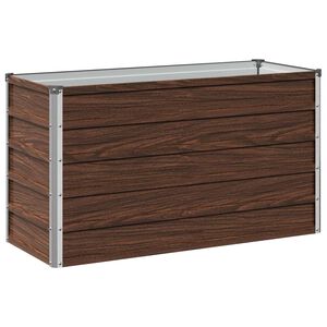 vidaXL Cama de Jard&iacute;n Elevada Negro 100 x 40 x 55 cm