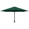 vidaXL Parasol de jardín Manual Verde y Negro 248 x 248 x 148 cm