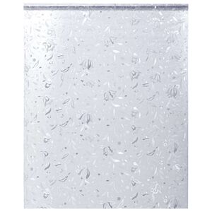 vidaXL L&aacute;mina de ventana esmerilada patr&oacute;n de flor PVC 45x500 cm