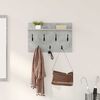 vidaXL Perchero de pared con estante Gris Concreto 60 x 40 x 12 cm