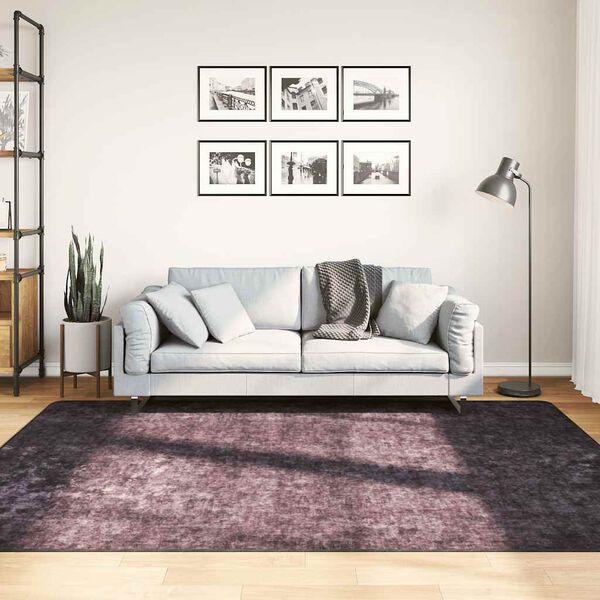 vidaXL Alfombra lavable gris antracita 160x230 cm