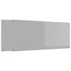 vidaXL Salpicadero de cocina 2 pcs Gris Claro 120 x 50 cm