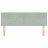 vidaXL Cabecero con cabecera Gris Claro 144 cm Cuero sintético