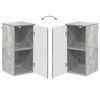 vidaXL Gabinete de Ba&ntilde;o con puerta Gris Concreto 30 x 31,5 x 61 cm