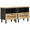 vidaXL Mesita de Noche 2 pcs Marr&oacute;n 40 x 33 x 46 cm