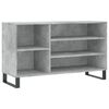 vidaXL Zapatero madera contrachapada gris hormig&oacute;n 102x36x60 cm