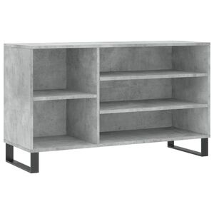 vidaXL Zapatero madera contrachapada gris hormig&oacute;n 102x36x60 cm