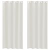 vidaXL Cortina de Voil&eacute; 2 uds. Crema 225 x 140 cm Poli&eacute;ster