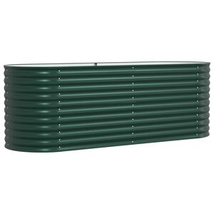vidaXL Cama elevada Verde 240 x 80 x 81 cm Acero