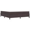vidaXL Cama tipo Box Spring Marr&oacute;n Oscuro 180 x 200 cm tela