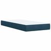 vidaXL Cama box spring con colch&oacute;n terciopelo azul 90x190 cm