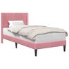 vidaXL Estructura de cama con cabecera Rosa 100 x 200 cm Terciopelo