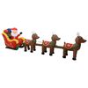 vidaXL Adorno inflable de Navidad Pap&aacute; Noel y renos LED 490 cm