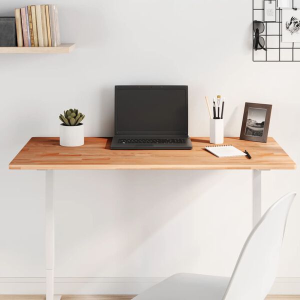 vidaXL Tablero rectangular de madera maciza de haya 100x60x1,5 cm