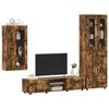 vidaXL Conjunto de mueble de TV con caj&oacute;n FLORIN Roble ahumado