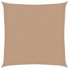 vidaXL Toldo de vela HDPE gris taupe 160 g/m&sup2; 2x2 m